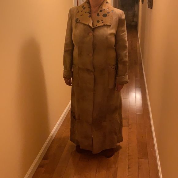 Leather coat size large - Picture 2 of 11